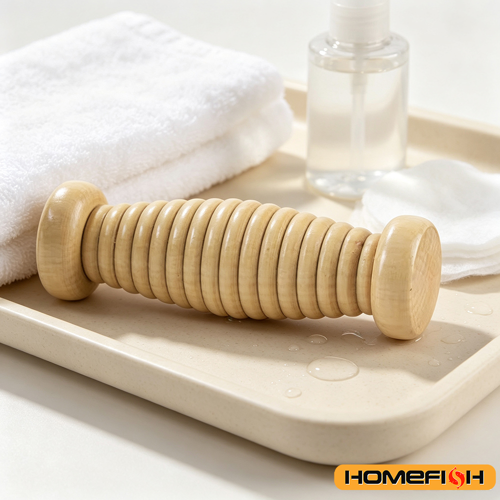 Деревянный массажер для тела и – обзор и цена Reflexology Foot Roller